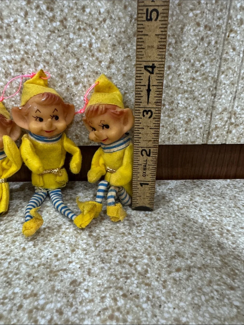Vintage rubber face elves. Knee huggers